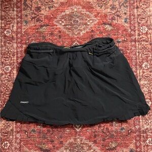 Black Athletic mini skirt